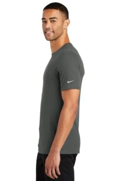 Nike Dri-FIT Cotton/Poly Tee - Men -Gildan T-Shirts Shop nkbq5231 anthracite model side