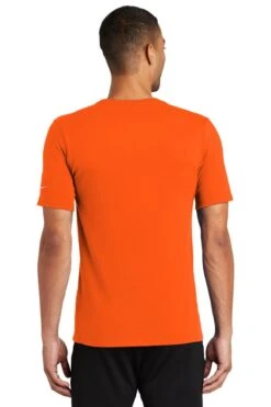 Nike Dri-FIT Cotton/Poly Tee - Men -Gildan T-Shirts Shop nkbq5231 brilliantorange model back