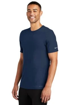 Nike Dri-FIT Cotton/Poly Tee - Men -Gildan T-Shirts Shop nkbq5231 collegenavy model 3q 012019