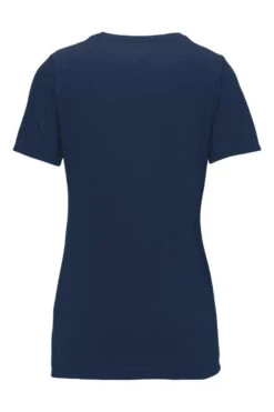 Nike Dri-FIT Cotton/Poly Scoop Neck Tee - Women -Gildan T-Shirts Shop nkbq5234 collegenavy form back