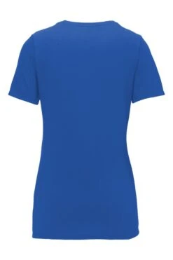 Nike Dri-FIT Cotton/Poly Scoop Neck Tee - Women -Gildan T-Shirts Shop nkbq5234 rushblue form back