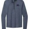 OGIO® ENDURANCE Force Quarter Zip - Men -Gildan T-Shirts Shop oe341 blueindigoheather flat front copy