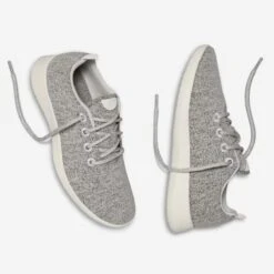 Allbirds Wool Runners Sneaker - Women -Gildan T-Shirts Shop pair dapple gray cream sole