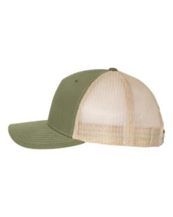 Richardson® 112FP Five-Panel Trucker Cap -Gildan T-Shirts Shop richardson 112fp army olive green tan directside high