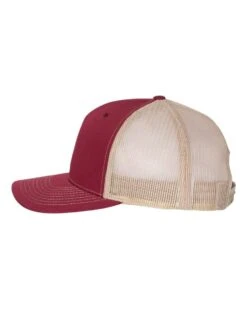 Richardson® 112FP Five-Panel Trucker Cap -Gildan T-Shirts Shop richardson 112fp cardinal tan directside high