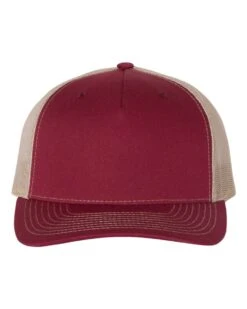 Richardson® 112FP Five-Panel Trucker Cap -Gildan T-Shirts Shop richardson 112fp cardinal tan front high