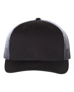 Richardson® 112PM Printed Mesh Trucker Cap -Gildan T-Shirts Shop richardson 112pm black black to white fade front high