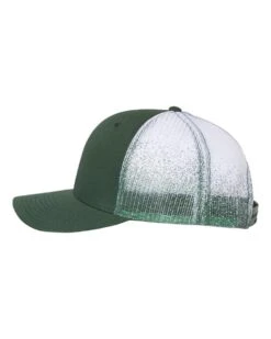 Richardson® 112PM Printed Mesh Trucker Cap -Gildan T-Shirts Shop richardson 112pm dark green dark green to white fade directside high