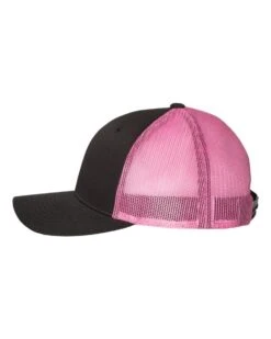 Richardson® 115 Low Pro Trucker Cap 33 Richardson® 115 Low Pro Trucker Cap -Gildan T-Shirts Shop richardson 115 black neon pink directside high