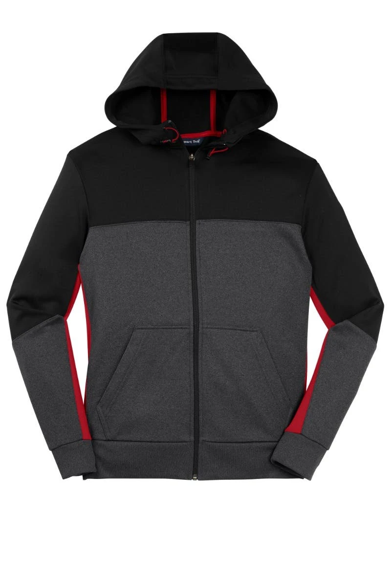 Sport-Tek® Tech Fleece Colorblock Full-Zip Hooded Jacket - Unisex 8 Sport-Tek® Tech Fleece Colorblock Full-Zip Hooded Jacket - Unisex - Image 6
