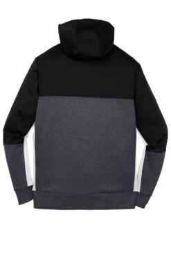 Sport-Tek® Tech Fleece Colorblock Full-Zip Hooded Jacket - Unisex 21 Sport-Tek® Tech Fleece Colorblock Full-Zip Hooded Jacket - Unisex -Gildan T-Shirts Shop st245 blackgraphitehthrwhite flat back copy 1