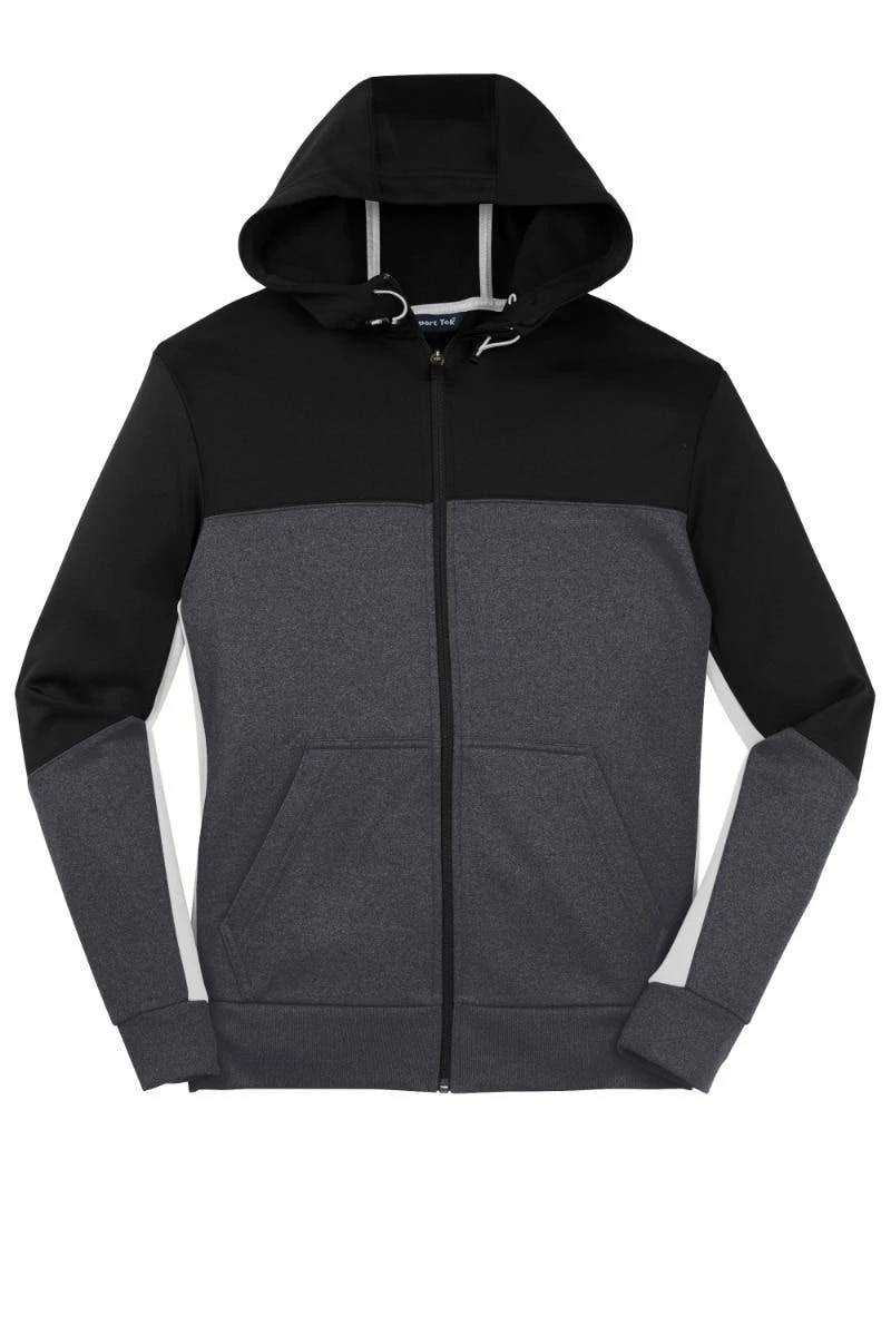 Sport-Tek® Tech Fleece Colorblock Full-Zip Hooded Jacket - Unisex 10 Sport-Tek® Tech Fleece Colorblock Full-Zip Hooded Jacket - Unisex - Image 8