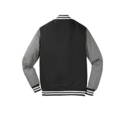 Sport-Tek® Fleece Letterman Jacket - Unisex 13 Sport-Tek® Fleece Letterman Jacket - Unisex -Gildan T-Shirts Shop st270 blackvintageheather flat back