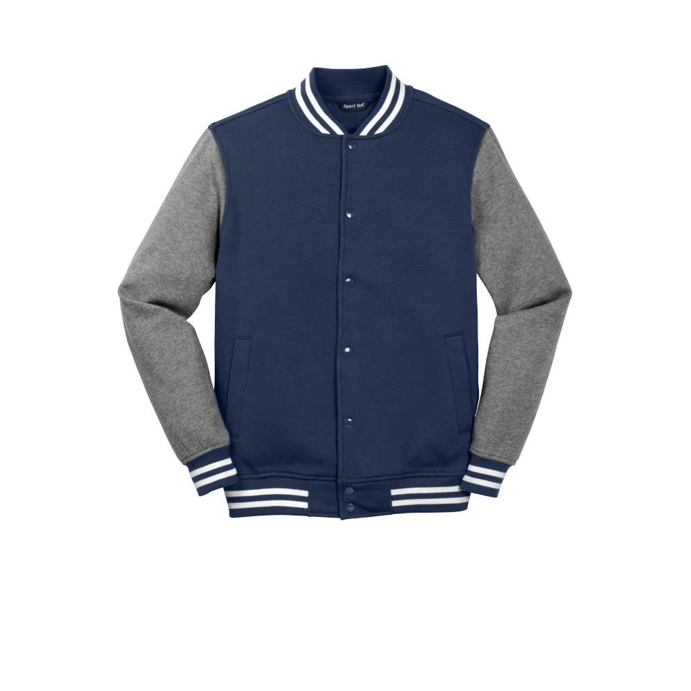 Sport-Tek® Fleece Letterman Jacket - Unisex 6 Sport-Tek® Fleece Letterman Jacket - Unisex - Image 4