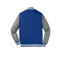 Sport-Tek® Fleece Letterman Jacket - Unisex 19 Sport-Tek® Fleece Letterman Jacket - Unisex -Gildan T-Shirts Shop st270 trueroyalvintageheather flat back
