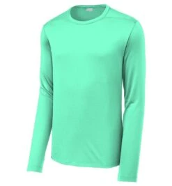 Sport-Tek® Posi-UV™ Pro Long Sleeve T-shirt - Unisex -Gildan T-Shirts Shop st420ls brightseafoam form front