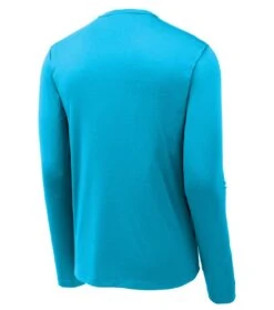 Sport-Tek® Posi-UV™ Pro Long Sleeve T-shirt - Unisex -Gildan T-Shirts Shop st420ls sapphire form back