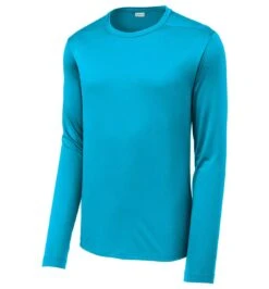 Sport-Tek® Posi-UV™ Pro Long Sleeve T-shirt - Unisex -Gildan T-Shirts Shop st420ls sapphire form front