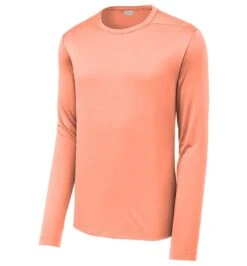 Sport-Tek® Posi-UV™ Pro Long Sleeve T-shirt - Unisex -Gildan T-Shirts Shop st420ls softcoral form front copy