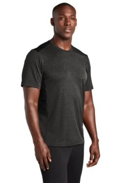 Sport-Tek® Endeavor T-Shirt - Men -Gildan T-Shirts Shop st465 blackheather model 3q