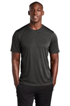 Sport-Tek® Endeavor T-Shirt - Men -Gildan T-Shirts Shop st465 blackheather model front