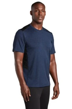 Sport-Tek® Endeavor T-Shirt - Men -Gildan T-Shirts Shop st465 darkroyalheather model 3q 1
