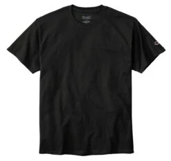 Champion Heritage 6 Oz. Short-Sleeve T-Shirt - Unisex -Gildan T-Shirts Shop t425 black flat front