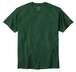 Champion Heritage 6 Oz. Short-Sleeve T-Shirt - Unisex -Gildan T-Shirts Shop t425 darkgreen flat front