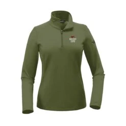 The North Face® Tech 1/4-Zip Fleece Pullover - Women -Gildan T-Shirts Shop tech nf0a3lhc olive green 1