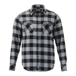 Roots73 Sprucelake Long Sleeve Flannel Shirt - Men -Gildan T-Shirts Shop tm17603 14