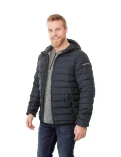 Men's Polyester Insulated Hooded Jacket -Gildan T-Shirts Shop tm19541 9