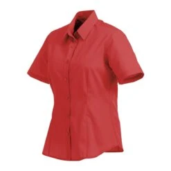 Ladies Poly/Cotton Poplin Short Sleeve Button Down -Gildan T-Shirts Shop tm97743 10