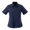 Ladies Poly/Cotton Poplin Short Sleeve Button Down -Gildan T-Shirts Shop tm97743 20