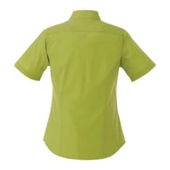 Ladies Poly/Cotton Poplin Short Sleeve Button Down -Gildan T-Shirts Shop tm97743 24