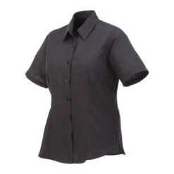 Ladies Poly/Cotton Poplin Short Sleeve Button Down -Gildan T-Shirts Shop tm97743 28