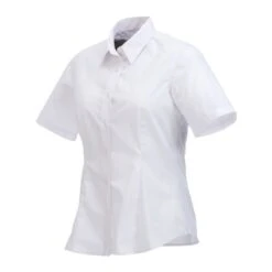 Ladies Poly/Cotton Poplin Short Sleeve Button Down -Gildan T-Shirts Shop tm97743 4
