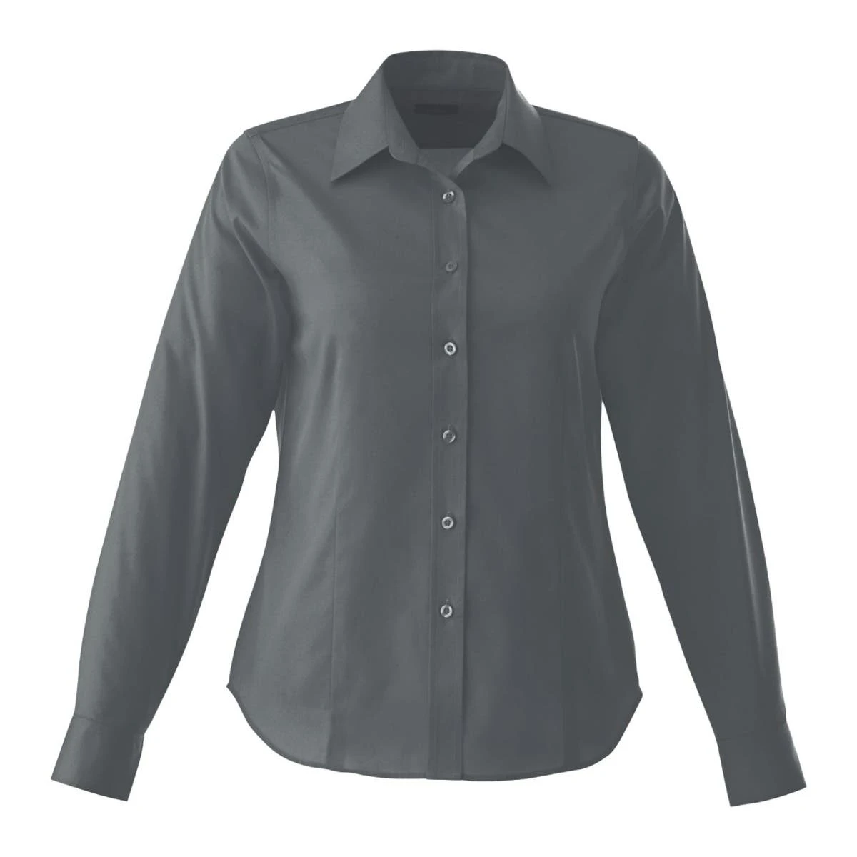 Ladies Poly/Cotton Woven Long Sleeve Button Down 4 Ladies Poly/Cotton Woven Long Sleeve Button Down - Image 2
