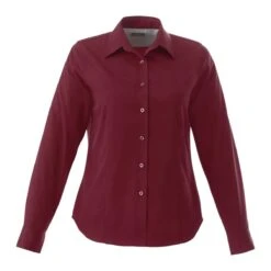 Ladies Poly/Cotton Woven Long Sleeve Button Down 33 Ladies Poly/Cotton Woven Long Sleeve Button Down -Gildan T-Shirts Shop tm97744 11