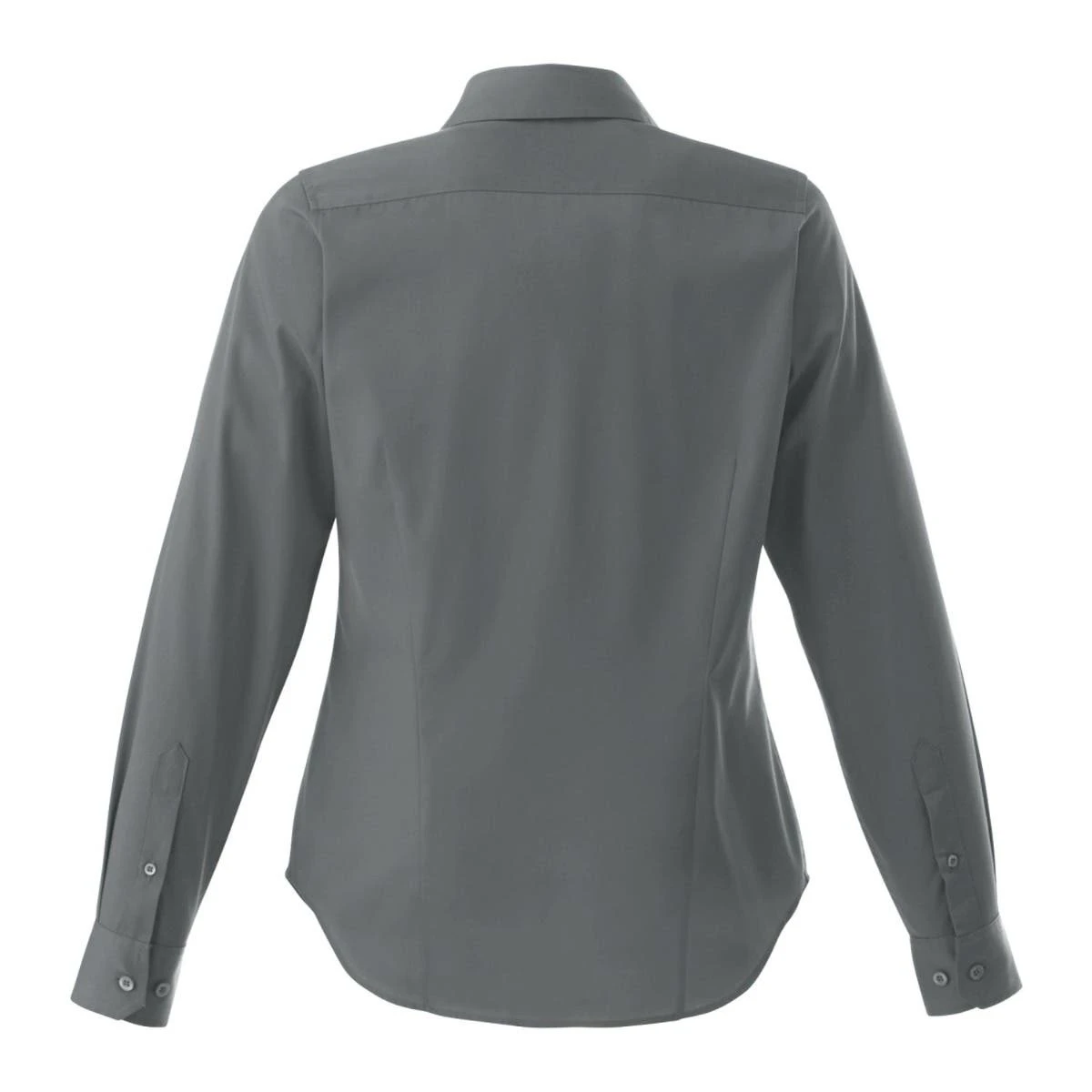 Ladies Poly/Cotton Woven Long Sleeve Button Down 5 Ladies Poly/Cotton Woven Long Sleeve Button Down - Image 3
