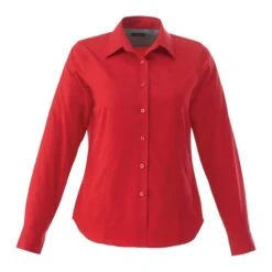Ladies Poly/Cotton Woven Long Sleeve Button Down 38 Ladies Poly/Cotton Woven Long Sleeve Button Down -Gildan T-Shirts Shop tm97744 6