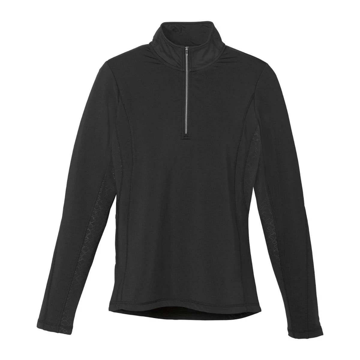 Women's Spandex Jersey Knit Quarter Zip Sweater 6 Women's Spandex Jersey Knit Quarter Zip Sweater - Image 4
