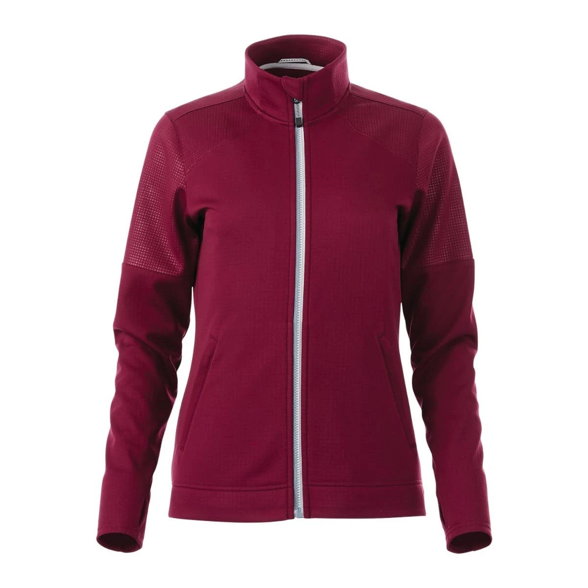 Women's Polyester Interlock Knit Full Zip Jacket 12 Women's Polyester Interlock Knit Full Zip Jacket - Image 10