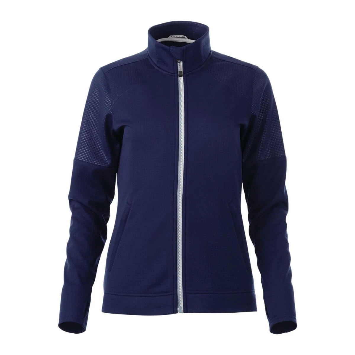 Women's Polyester Interlock Knit Full Zip Jacket 10 Women's Polyester Interlock Knit Full Zip Jacket - Image 8