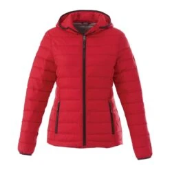 Ladies Polyester Insulated Hooded Jacket -Gildan T-Shirts Shop tm99541 3