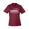 Team 365 Polyester Moisture-Wicking Performance T-Shirt - Women -Gildan T-Shirts Shop tt11w burgundy 1