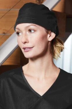 WonderWink® WorkFlex™ Scrub Cap 25 WonderWink® WorkFlex™ Scrub Cap -Gildan T-Shirts Shop ww3040 black model sp21