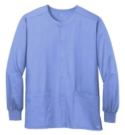 WonderWink® Unisex WorkFlex™ Snap-Front Scrub Jacket -Gildan T-Shirts Shop ww3080 ceil flat front