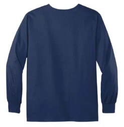 WonderWink® Unisex WorkFlex™ Snap-Front Scrub Jacket -Gildan T-Shirts Shop ww3080 navy flat back