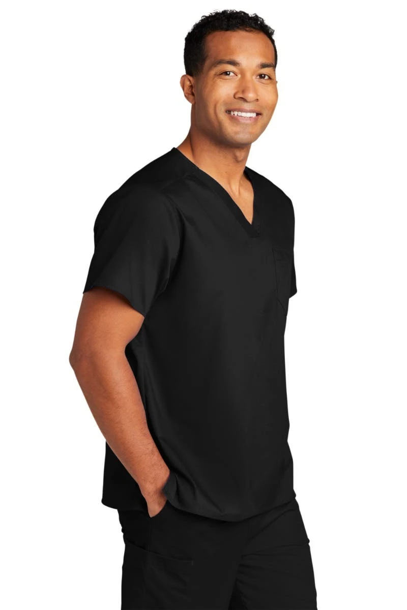 WonderWink® Unisex WorkFlex Chest Pocket V-Neck Scrub Top 4 WonderWink® Unisex WorkFlex Chest Pocket V-Neck Scrub Top - Image 3