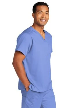 WonderWink® Unisex WorkFlex Chest Pocket V-Neck Scrub Top 27 WonderWink® Unisex WorkFlex Chest Pocket V-Neck Scrub Top -Gildan T-Shirts Shop ww3160 ceil model 3q